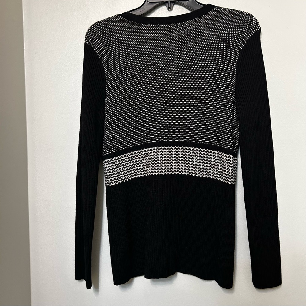 Pendleton Striped Wool Knit Sweater Cardigan Butt… - image 8